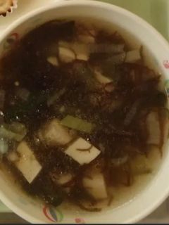 【坂下町学校給食】もずくスープ-レシピのメイン写真