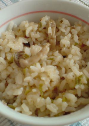 しめじの炊き込みごはん（みそ味）-レシピのメイン写真