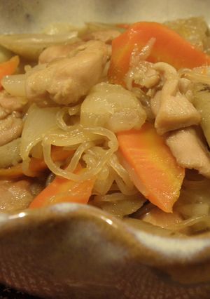 鶏と根菜と白滝の煮物-レシピのメイン写真
