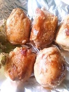 絶品!!簡単っ肉巻きおにぎり♪*。-レシピのメイン写真