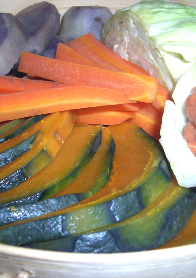 蒸し野菜のとろとろソース添え-レシピのメイン写真