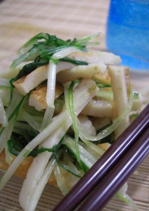 水菜のゆず胡椒漬けと竹輪の和え物-レシピのメイン写真