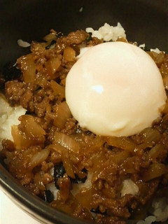 甘辛ひき肉丼☆温玉のせ~-レシピのメイン写真