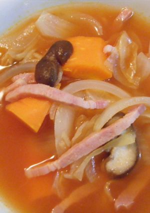 簡単♪野菜たっぷりトマトスープ♪-レシピのメイン写真
