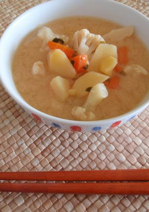 洋風◎具だくさん味噌スープ-レシピのメイン写真
