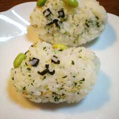 รูปของ 豆しばおにぎり☆