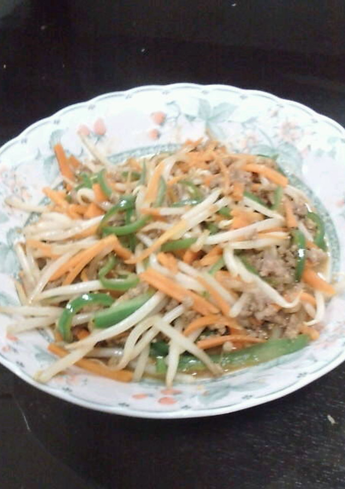 簡単！もやしと残り野菜の味噌炒め-レシピのメイン写真