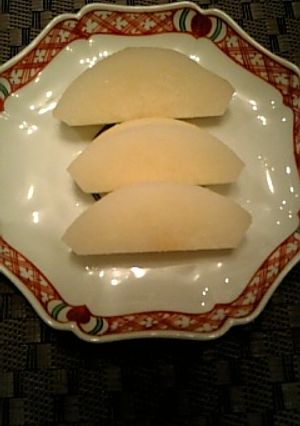 梨を懐石料理の「水菓子」風に-レシピのメイン写真
