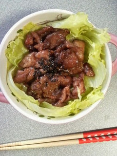 豚肉から揚げの甘辛丼-レシピのメイン写真