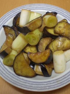 長ネギと茄子の味ポン炒め-レシピのメイン写真