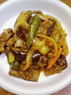 茄子のカレー炒め!-レシピのメイン写真