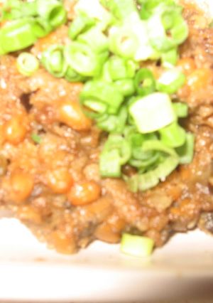 朝ご飯！秋茄子と納豆のそぼろ-レシピのメイン写真
