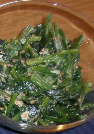 ほうれん草のオイマヨ胡麻和え-レシピのメイン写真
