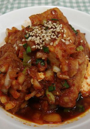 韓国風ピリ辛厚揚げ煮-レシピのメイン写真
