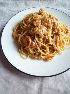 キノコミンチのトマトパスタ-レシピのメイン写真