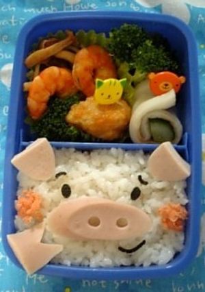 ブタさん弁当-レシピのメイン写真