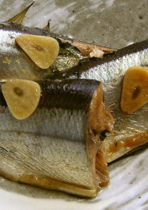 サンマの梅干にんにく煮-レシピのメイン写真
