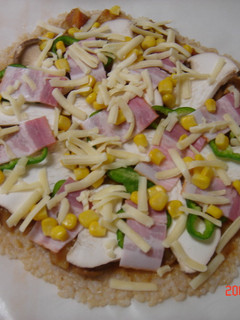 玄米ピザ カレー味-レシピのメイン写真