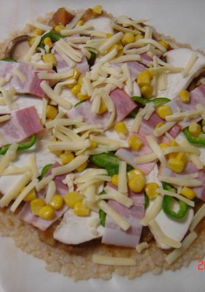 玄米ピザ カレー味-レシピのメイン写真