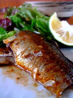 【旬】秋刀魚のマリネ焼き 肝ソース-レシピのメイン写真