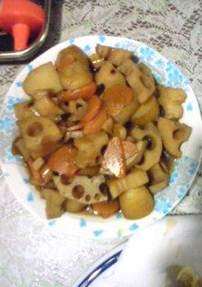 れんこんとジャガイモの煮物-レシピのメイン写真