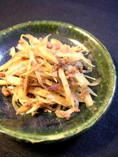 秋味きんぴら-レシピのメイン写真