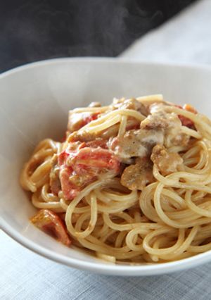 トマトとウニのクリームパスタ-レシピのメイン写真