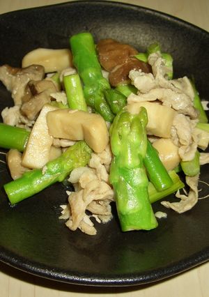 アスパラと豚肉のオイスターソース炒め-レシピのメイン写真