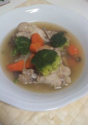 コラーゲン＆ヘルシー鶏肉のあったかスープ-レシピのメイン写真