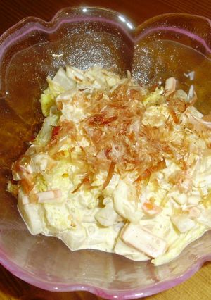 鍋の残り白菜で→簡単マヨポンサラダ-レシピのメイン写真