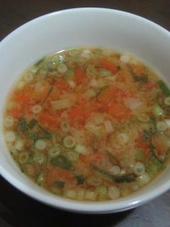 トマトみそスープ-レシピのメイン写真