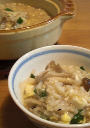 中華風きのこ雑炊-レシピのメイン写真