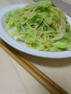 青菜炒め風 キャベツの焼きそば-レシピのメイン写真