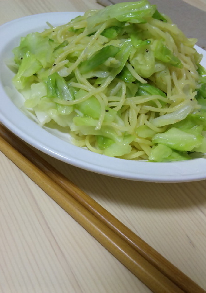 青菜炒め風　キャベツの焼きそば-レシピのメイン写真