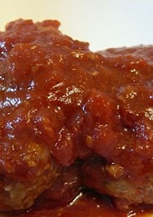 煮込みハンバーグ　卵なし　覚書-レシピのメイン写真