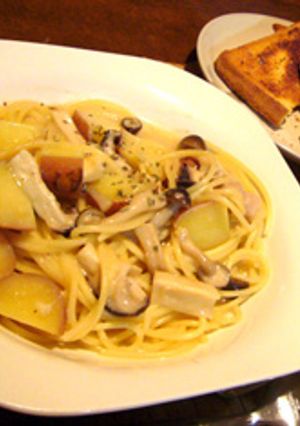 牛乳で◎くりーむポテトパスタ！-レシピのメイン写真