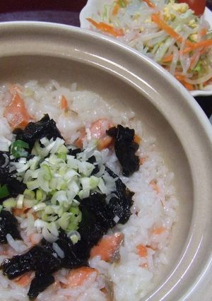 鮭＆海苔の佃煮☆雑炊-レシピのメイン写真