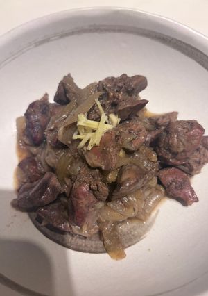 甘辛！鶏レバーと玉ねぎの生姜煮-レシピのメイン写真