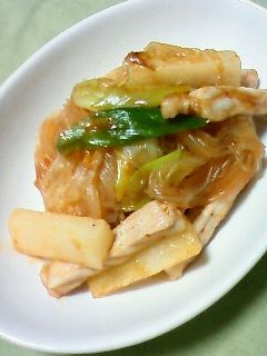 長芋と豚肉のピリ辛炒め-レシピのメイン写真