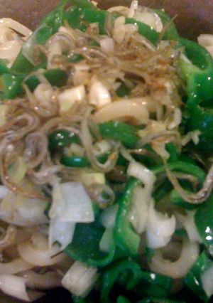 コナＰ☆小女子ピーマンの焼うどん-レシピのメイン写真