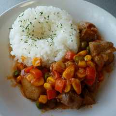 รูปของ ケチャップで時間短縮♪豚肉トマト煮込み風
