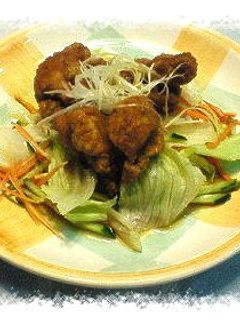 鶏のから揚げ・・さっぱりサラダ風-レシピのメイン写真