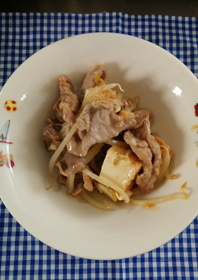 豚こま肉と厚揚げともやし炒め-レシピのメイン写真