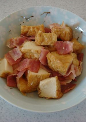 美味しい★ベーコンと厚揚げの旨焼き♪-レシピのメイン写真