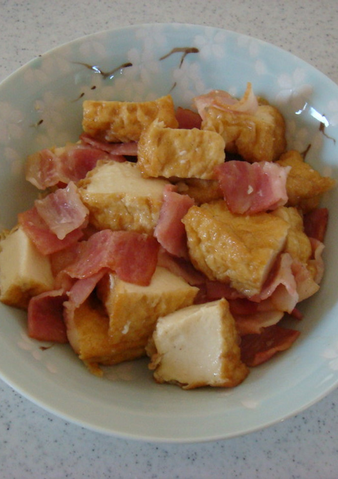美味しい★ベーコンと厚揚げの旨焼き♪-レシピのメイン写真