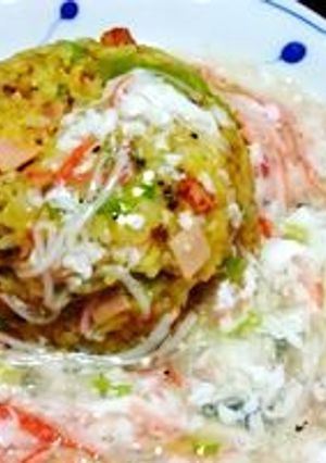 カニカマあんかけ✿レタスチャーハン-レシピのメイン写真