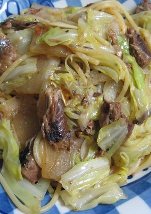 さんまの蒲焼缶パスタ-レシピのメイン写真