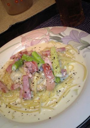 本格的！？見た目も綺麗なクリームパスタ♪-レシピのメイン写真