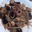 イカと野菜のオイスターソース炒め