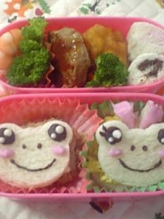 カエルさんのお弁当(サンドイッチ)-レシピのメイン写真